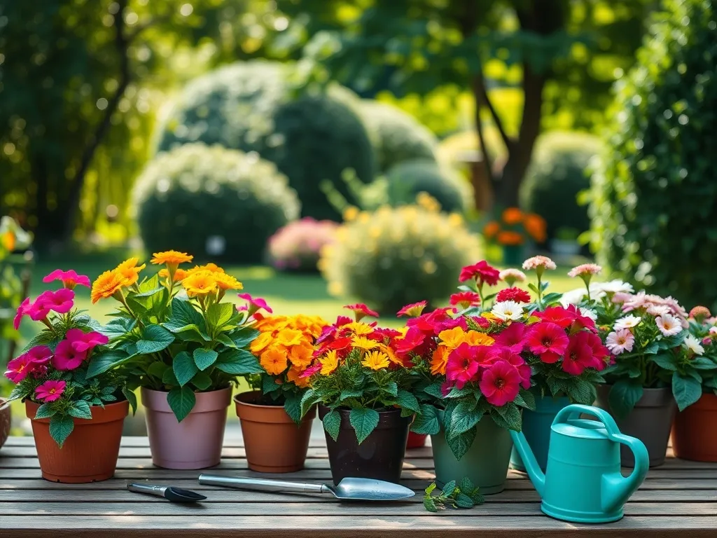 Kwiaty doniczkowe na zewnątrz – jak je pielęgnować?