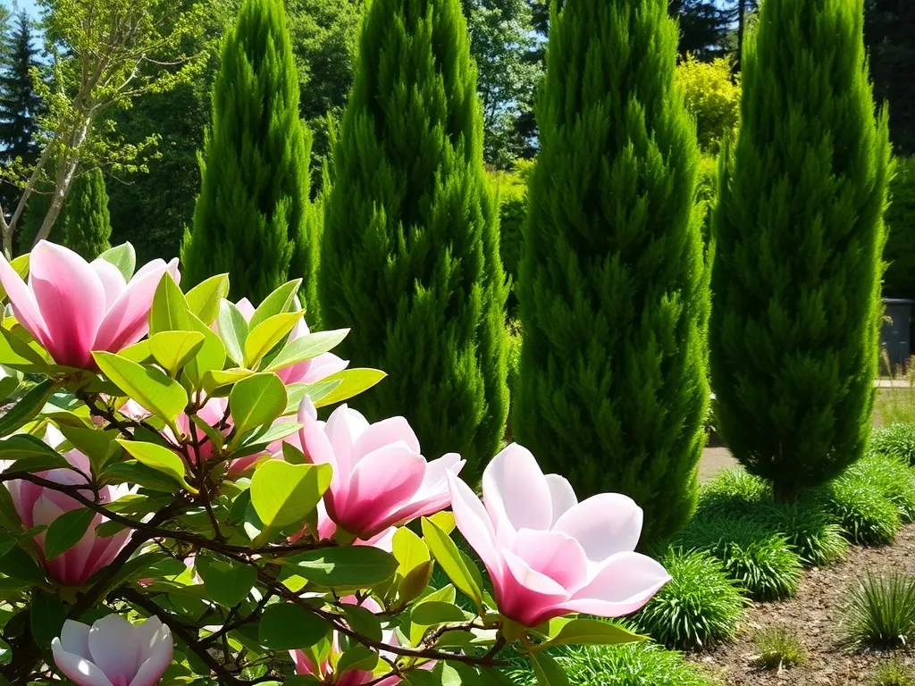Czy magnolia może rosnąć przy tujach? Odpowiedzi na najważniejsze pytania